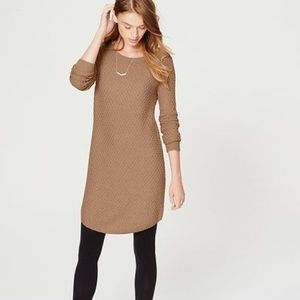 NWT Loft caramel sweater dress